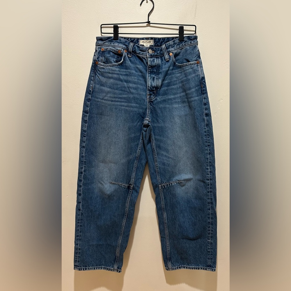 Madewell The Darted Barrel-Leg Jeans in Denim Blue - Women’s Size 27